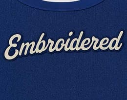 Embroidered