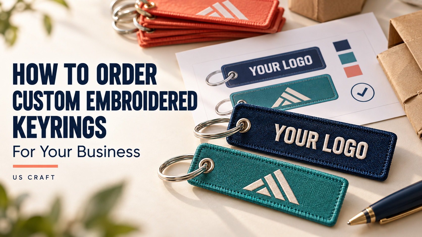 How to Order Custom Embroidered Keyrings for Your Business