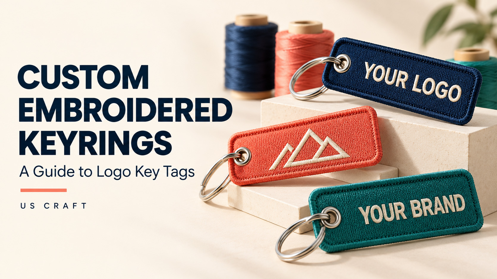 Custom Embroidered Keyrings: A Guide to Logo Key Tags
