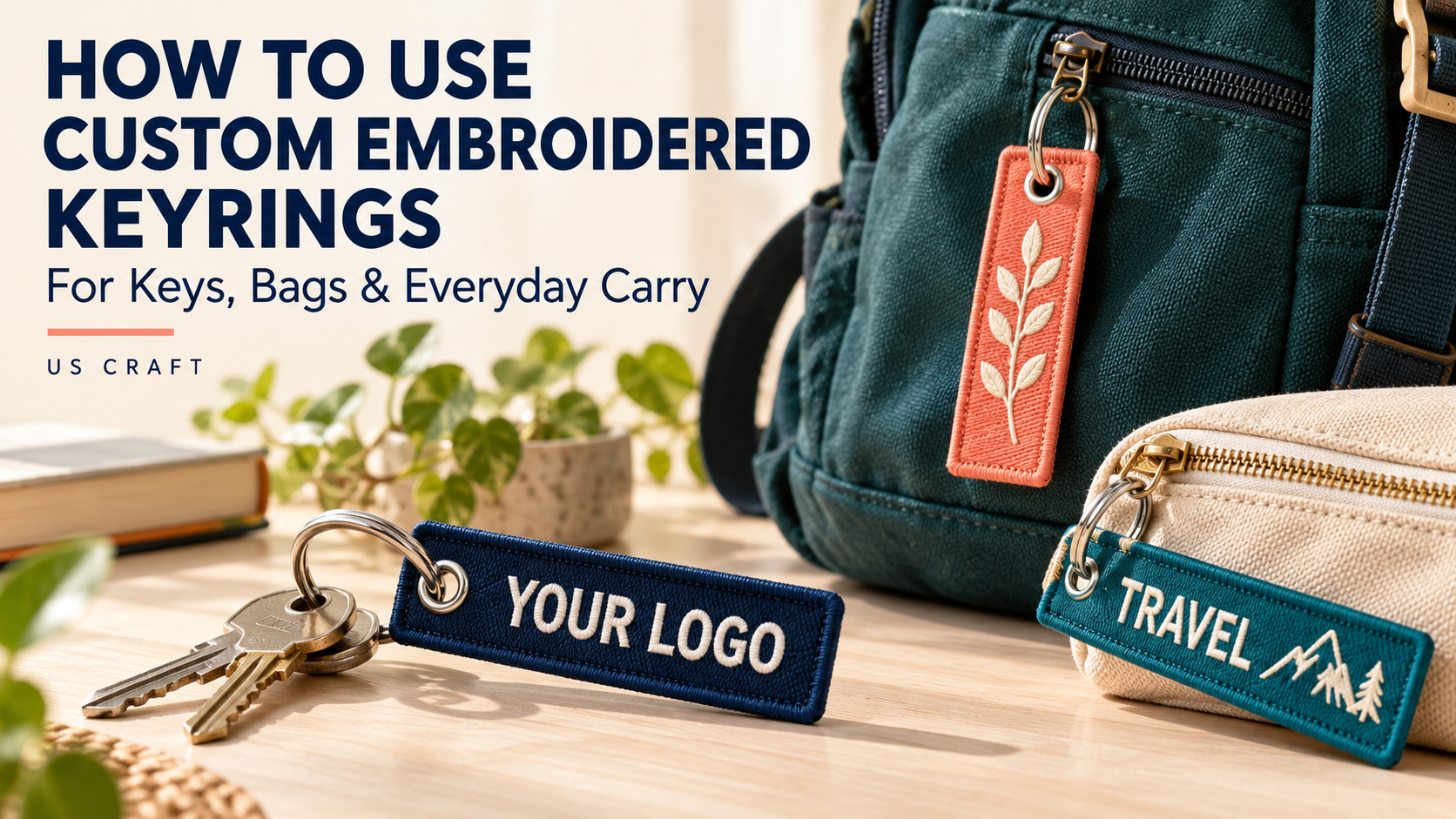 How to Use Custom Embroidered Keyrings